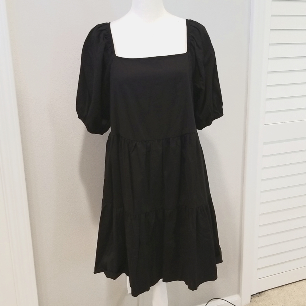 SHEIN Babydoll Tiered Dress